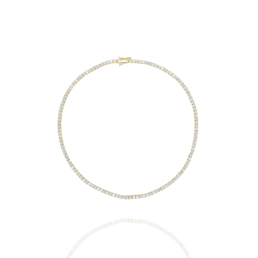 3mm Tenniskette Gold