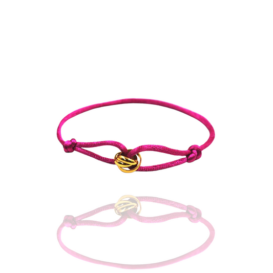 endless Armband Gold-Lila